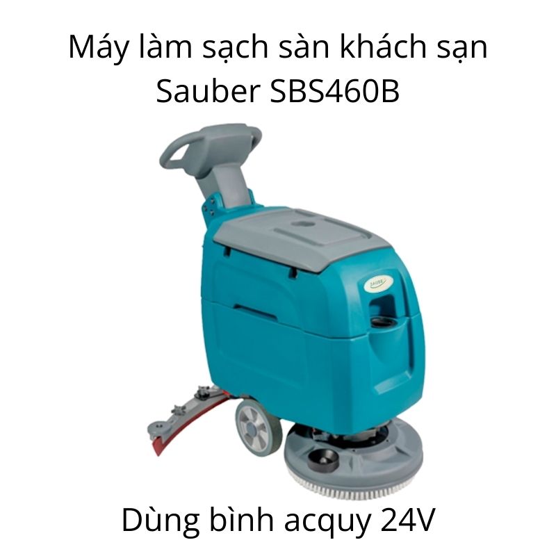 Làm sạch sàn khách sạn với máy lau sàn công nghiệp SBS460B