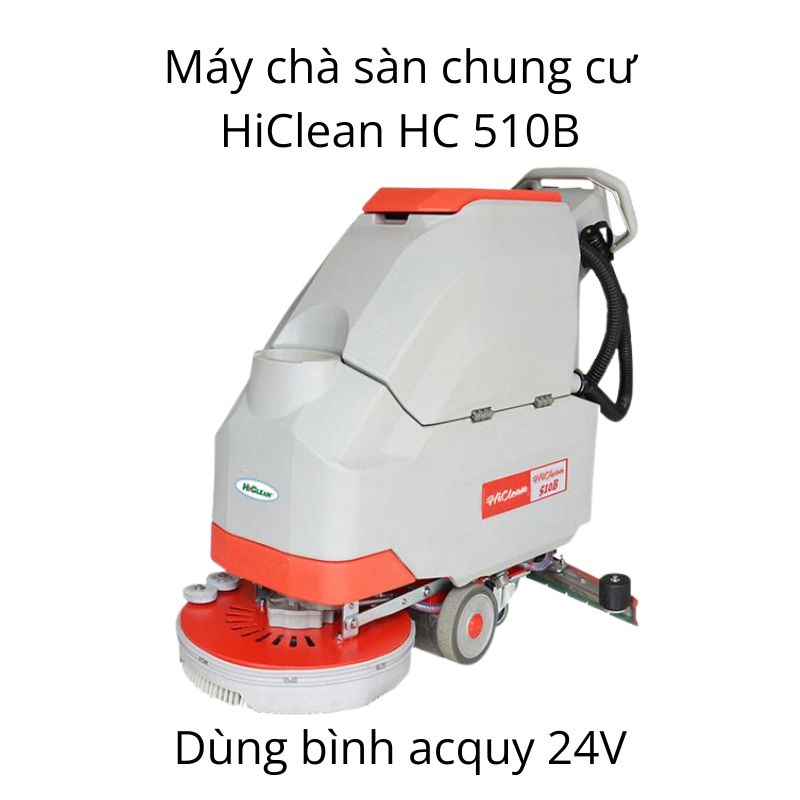 Chà sàn chung cư với máy vệ sinh sàn HiClean HC 510B