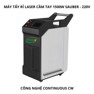 Máy tẩy rỉ laser cầm tay 1500W Sauber công nghệ Continuous CW